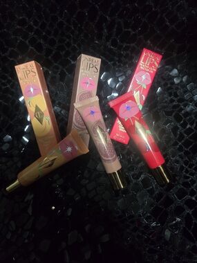 Charlotte Tilbury Unreal Lips Nourishing Lip Oil - Red, Pink, Nude Shades, BUNDL